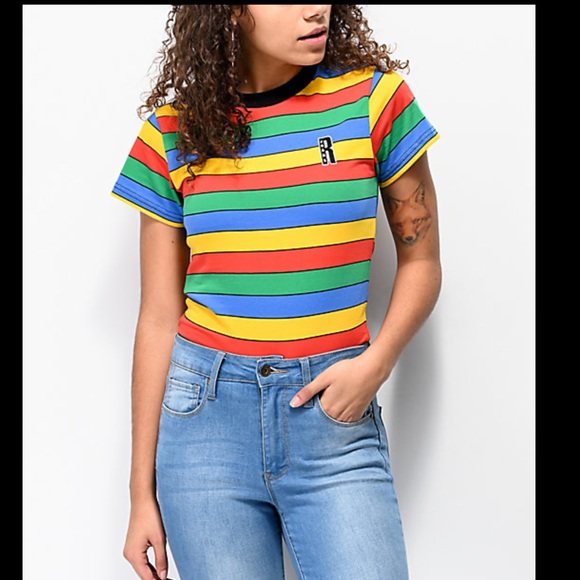 Ragged Jeans Rainbow Ringer Shirt - Picture 2 of 2